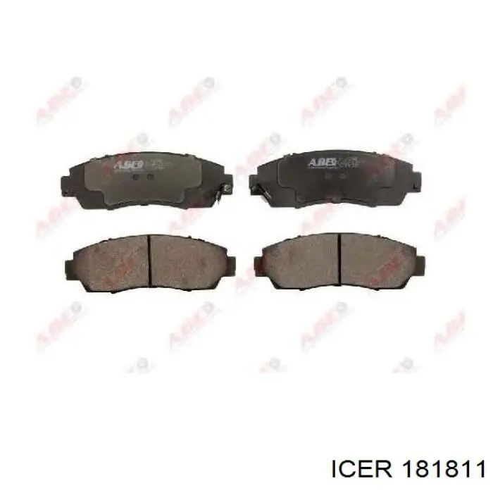 Klocki hamulcowe przednie tarczowe Icer 181811 cena, od 27,91 USD