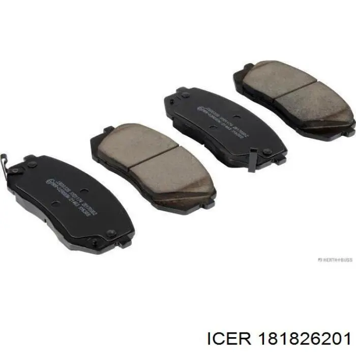 Do koszyka 181826201 Icer Klocki hamulcowe przednie tarczowe