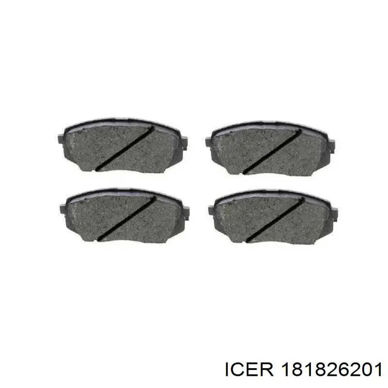 181826201 Icer Klocki hamulcowe przednie tarczowe