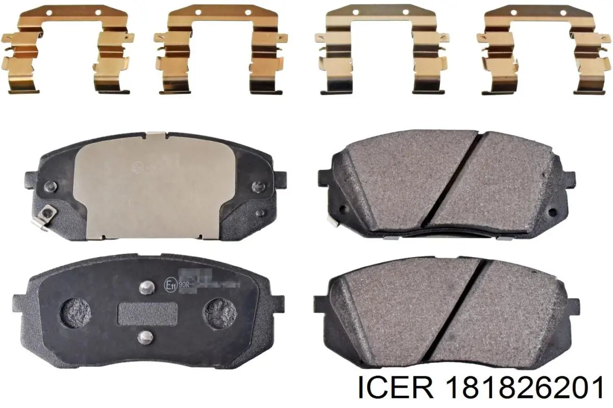 Klocki hamulcowe przednie tarczowe Icer 181826201 cena, od 27,81 USD