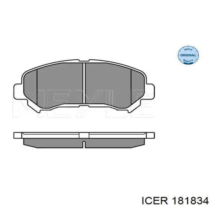 Klocki hamulcowe przednie tarczowe Icer 181834 cena, od 26,72 USD