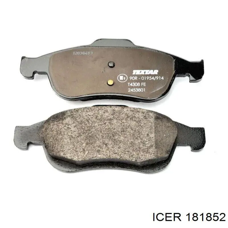 Klocki hamulcowe przednie tarczowe Icer 181852 cena, od 27,00 USD