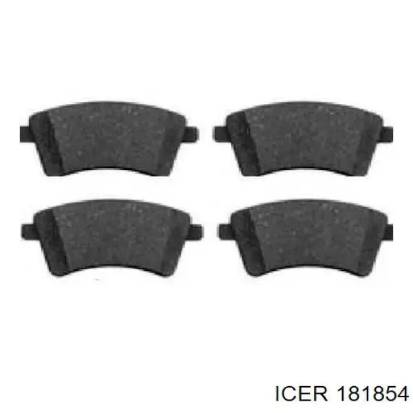 Klocki hamulcowe przednie tarczowe Icer 181854 cena, od 25,61 USD