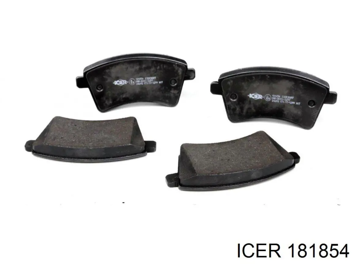 Klocki hamulcowe przednie tarczowe Icer 181854 cena, od 25,61 USD