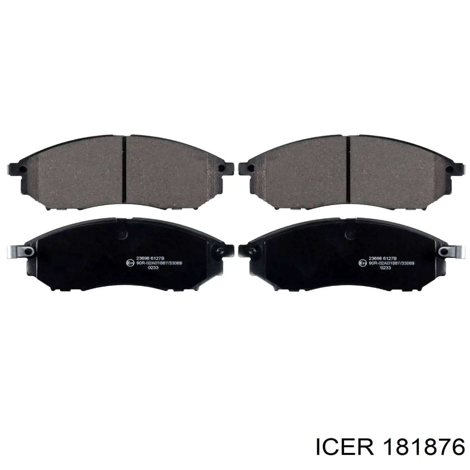 Klocki hamulcowe przednie tarczowe Icer 181876 cena, od 28,31 USD