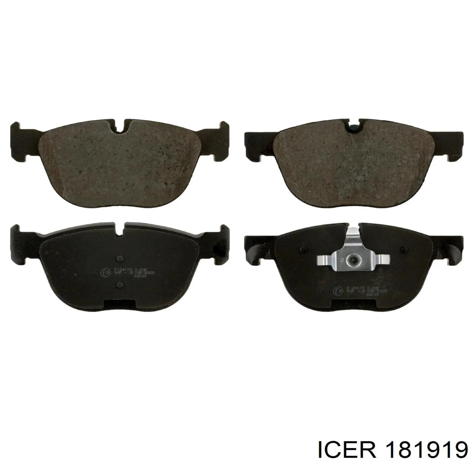 Klocki hamulcowe przednie tarczowe Icer 181919 cena, od 38,53 USD