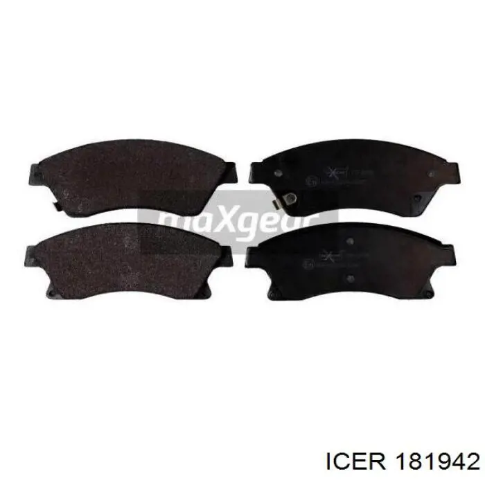 Klocki hamulcowe przednie tarczowe Icer 181942 cena, od 25,81 USD