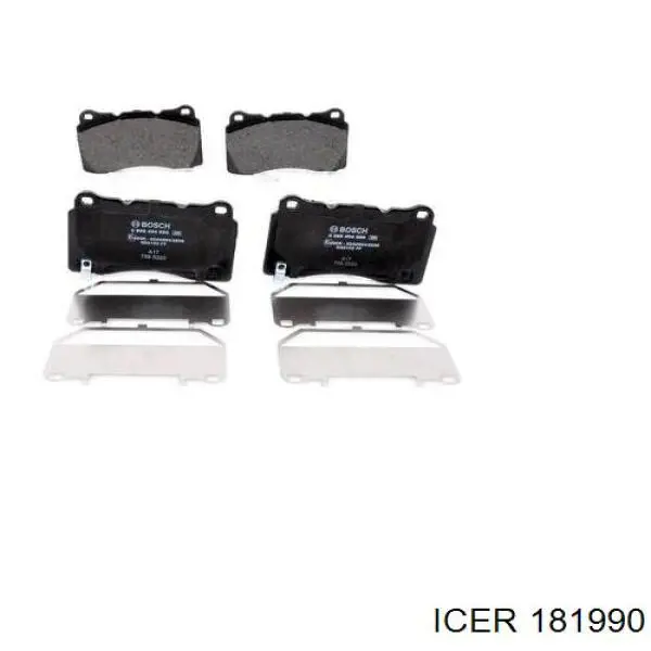 Klocki hamulcowe przednie tarczowe Icer 181990 cena, od 43,02 USD