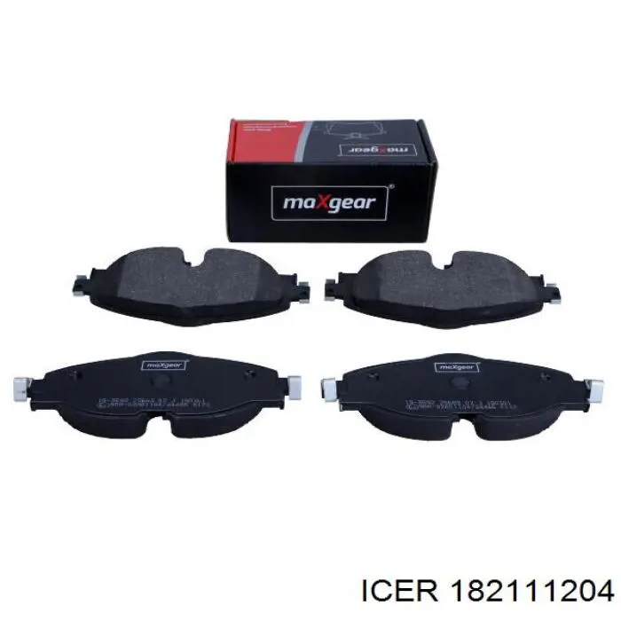 Klocki hamulcowe przednie tarczowe Icer 182111204 cena, od 30,11 USD