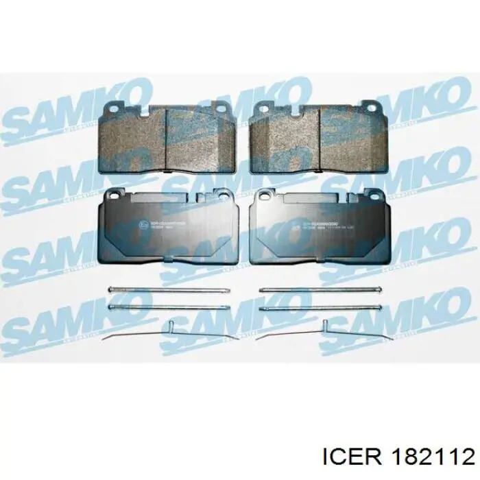 Klocki hamulcowe przednie tarczowe Icer 182112 cena, od 35,51 USD