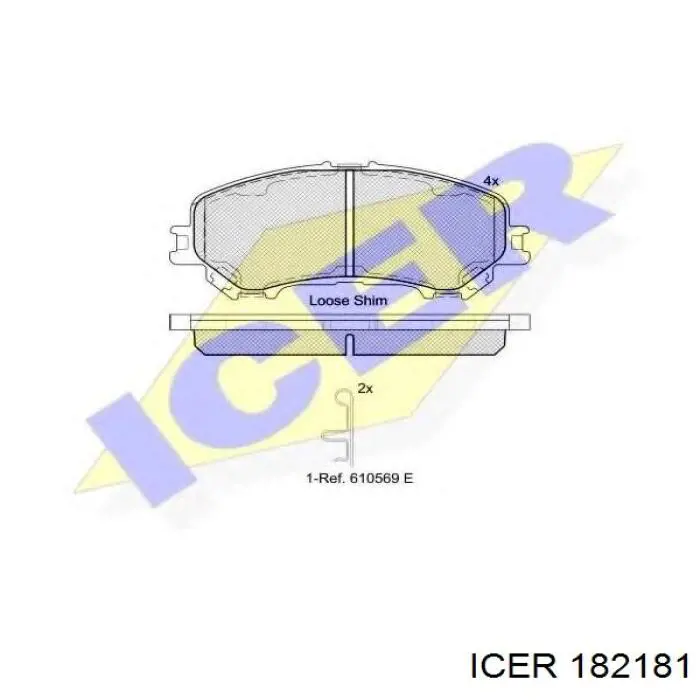 Klocki hamulcowe przednie tarczowe Icer 182181 cena, od 26,82 USD