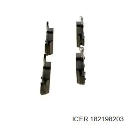 Okładziny (klocki) do hamulców tarczowych tylne Icer 182198203 cena, od 26,36 USD