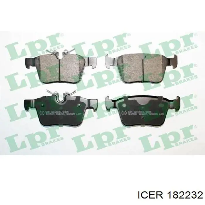 Okładziny (klocki) do hamulców tarczowych tylne Icer 182232 cena, od 31,81 USD