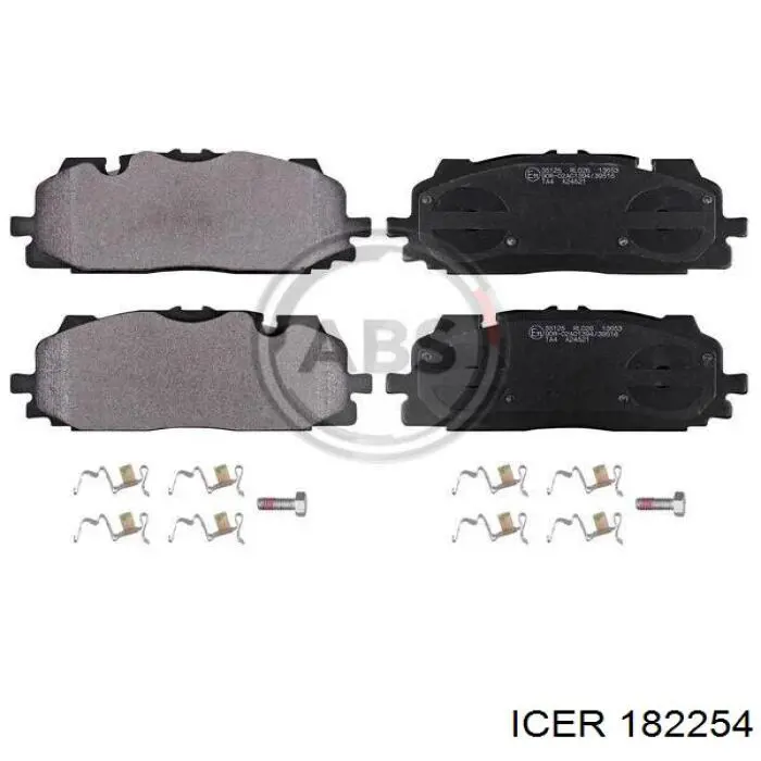 Klocki hamulcowe przednie tarczowe Icer 182254 cena, od 45,30 USD