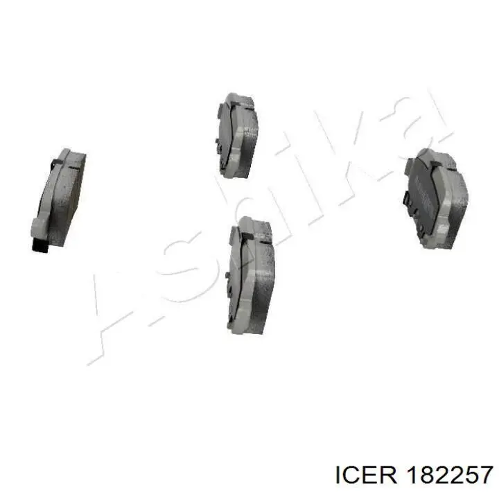 Okładziny (klocki) do hamulców tarczowych tylne Icer 182257 cena, od 26,08 USD