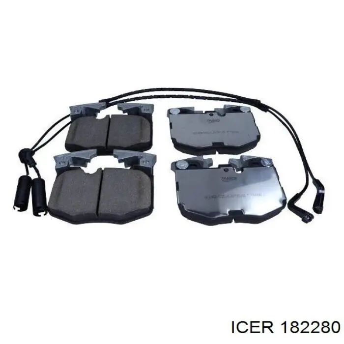 Klocki hamulcowe przednie tarczowe Icer 182280 cena, od 51,05 USD