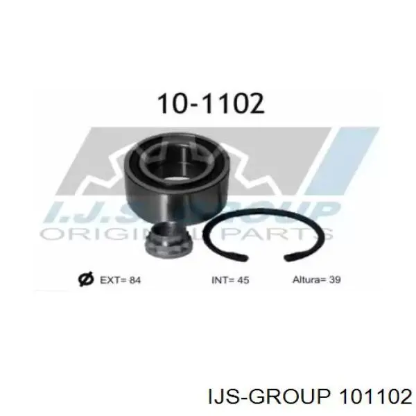 10-1102 IJS Group lożysko piasty tylnej