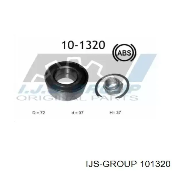10-1320 IJS Group łożysko piasty przedniej
