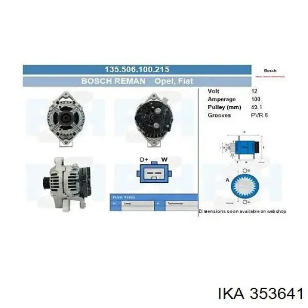 Do koszyka GA78600 SNR Koło pasowe alternatora