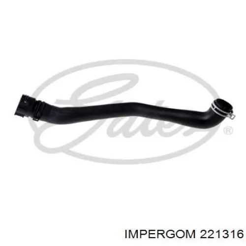Przewód (króciec) chłodnicy górny Impergom 221316 cena, od 30,22 USD