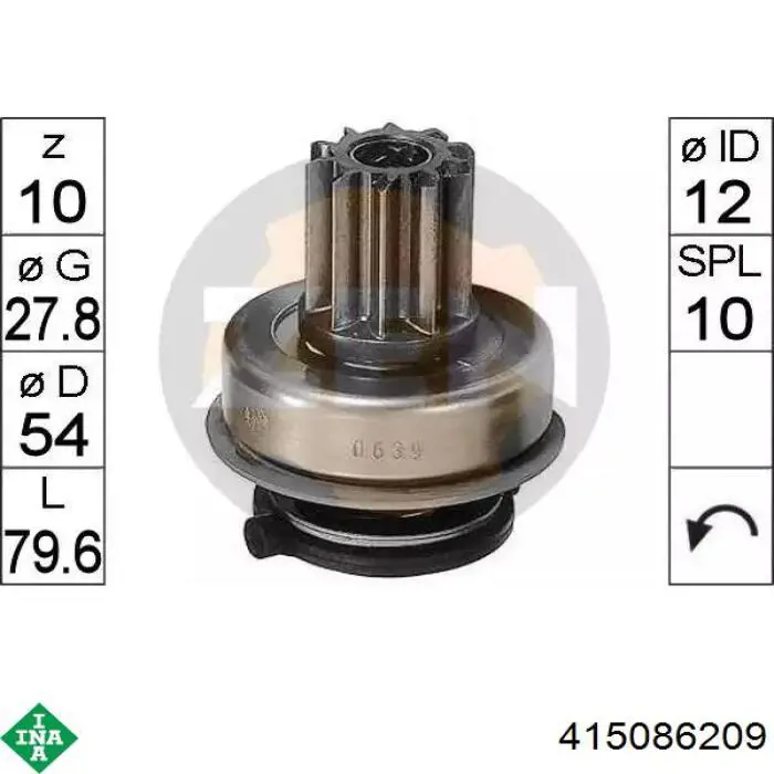 Koło zamachowe silnika 415086209 INA