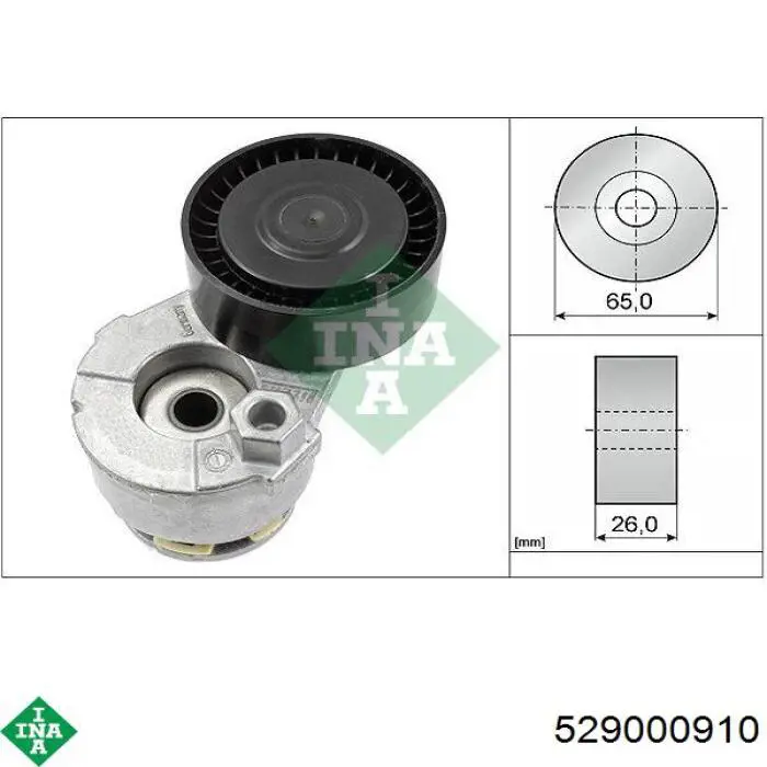Do koszyka 529000910 INA Pasek napędowy mechanizmów, zestaw