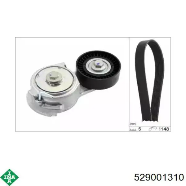 Pasek napędowy mechanizmów, zestaw INA 529001310 cena, od 62,54 USD
