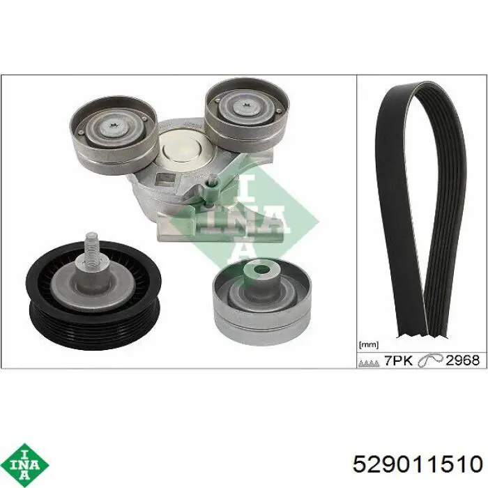 Pasek napędowy mechanizmów, zestaw INA 529011510 cena, od 111,99 USD