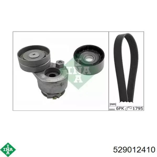 Pasek napędowy mechanizmów, zestaw INA 529012410 cena, od 110,39 USD