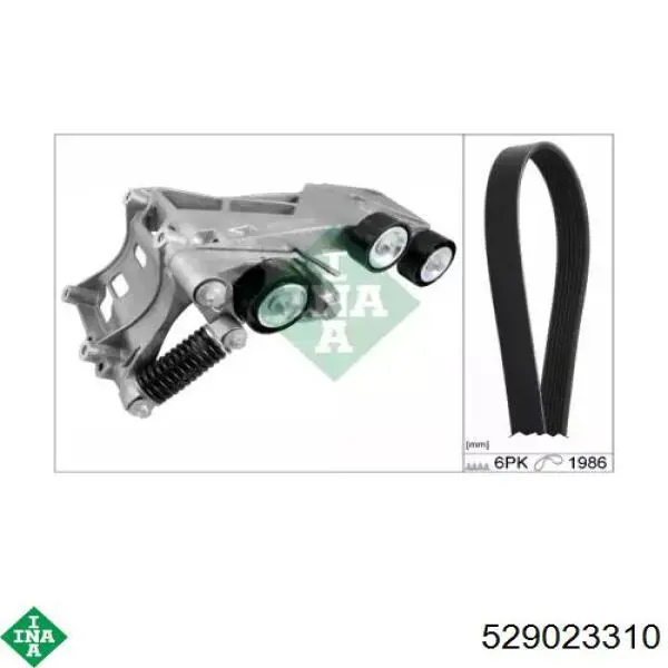 K016PK1986EST Gates Pasek napędowy mechanizmów, zestaw