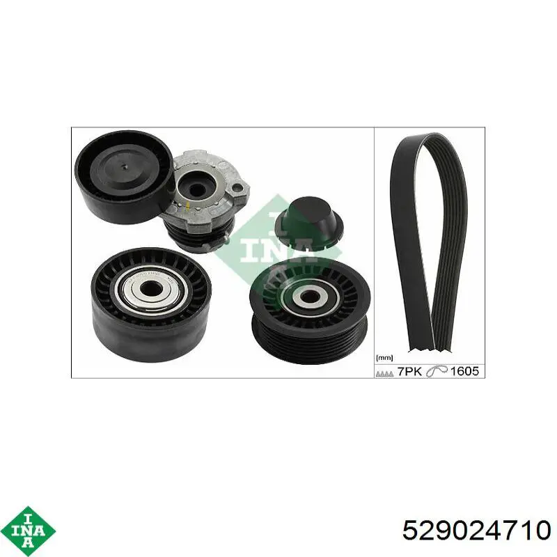 Do koszyka 529024710 INA Pasek napędowy mechanizmów, zestaw