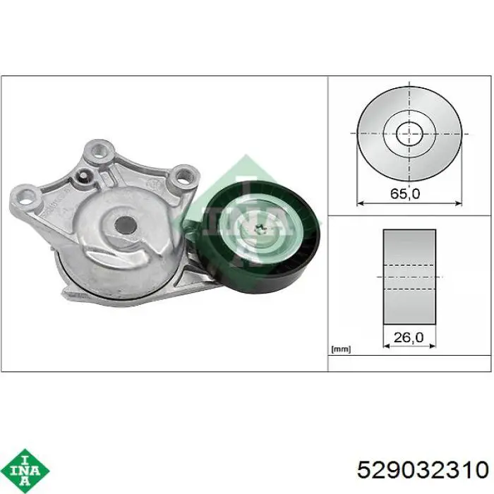 Pasek napędowy mechanizmów, zestaw INA 529032310 cena, od 138,57 USD
