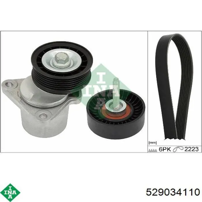 529034110 INA Pasek napędowy mechanizmów, zestaw