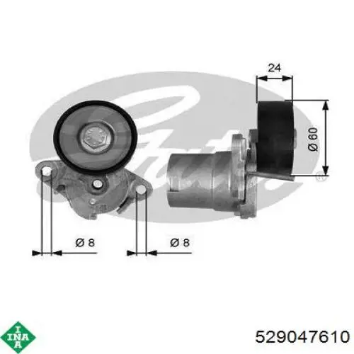 Pasek napędowy mechanizmów, zestaw INA 529047610 cena, od 55,76 USD