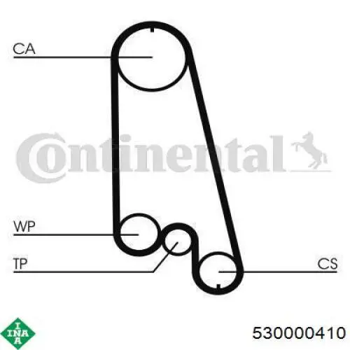 Do koszyka 530000410 INA Pasek rozrządu, zestaw