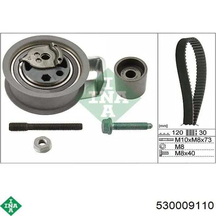 Do koszyka 530009110 INA Pasek rozrządu, zestaw