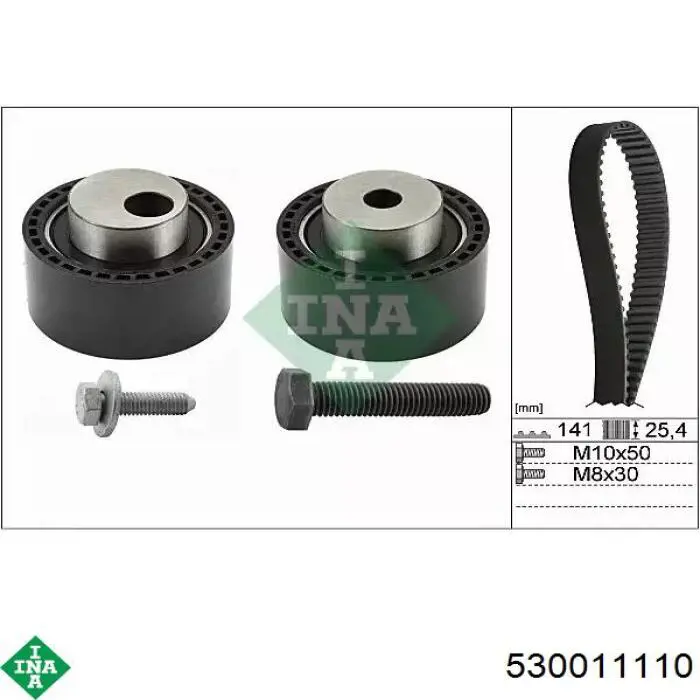 Pasek rozrządu, zestaw INA 530011110 cena, od 80,14 USD