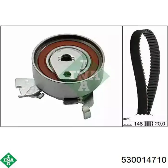 Pasek rozrządu, zestaw INA 530014710 cena, od 66,68 USD