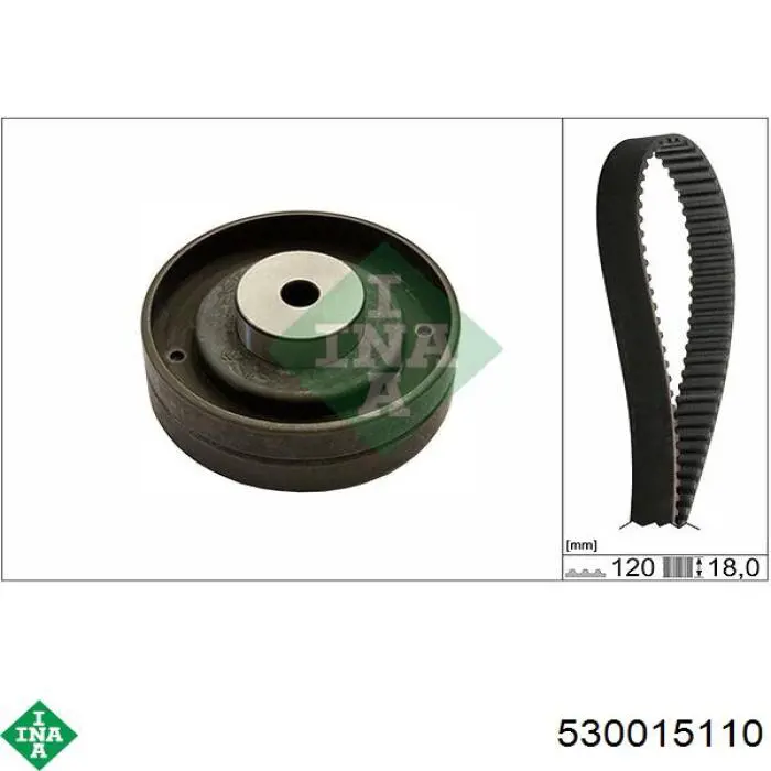 Pasek rozrządu, zestaw INA 530015110 cena, od 52,43 USD