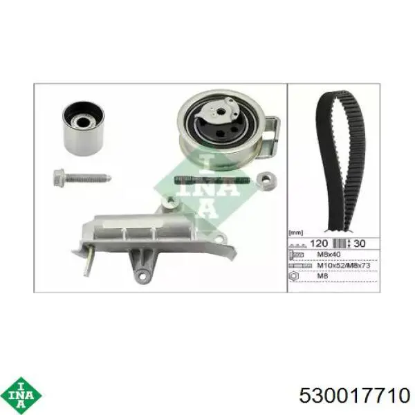 Pasek rozrządu, zestaw INA 530017710 cena, od 216,27 USD