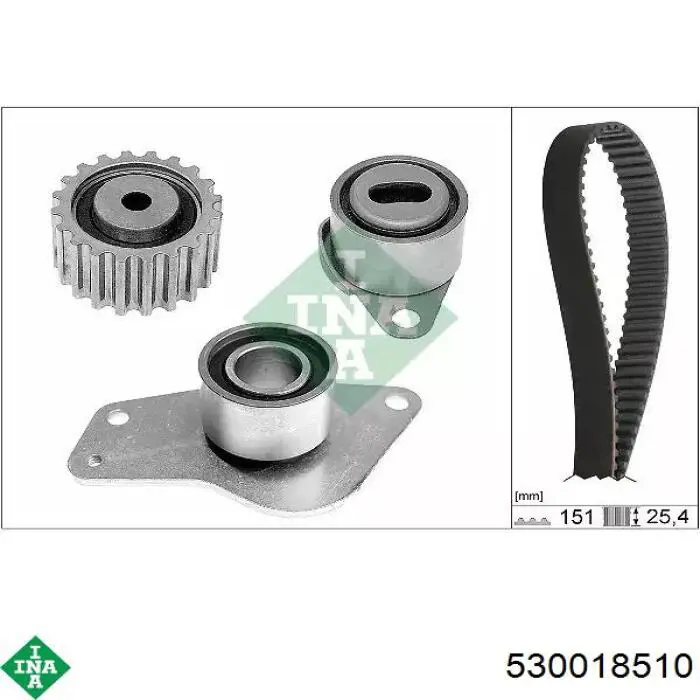 Pasek rozrządu, zestaw INA 530018510 cena, od 126,53 USD