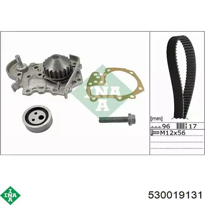 530019131 INA Pasek rozrządu, zestaw