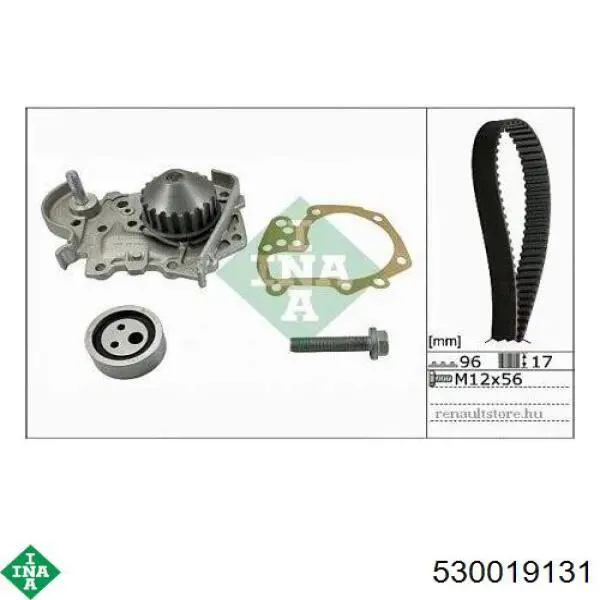 Pasek rozrządu, zestaw INA 530019131 cena, od 102,55 USD