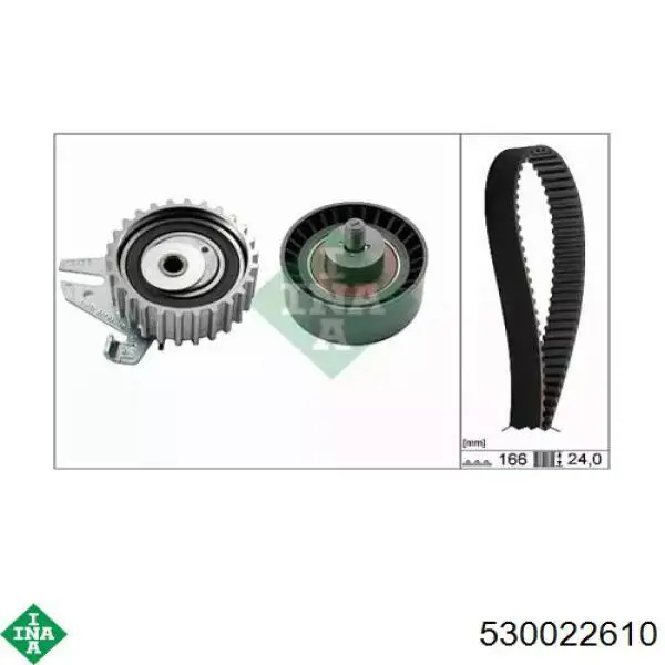 Pasek rozrządu, zestaw INA 530022610 cena, od 115,95 USD