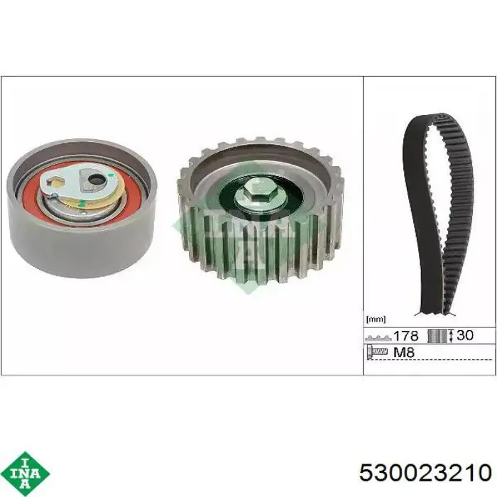 Pasek rozrządu, zestaw INA 530023210 cena, od 124,74 USD