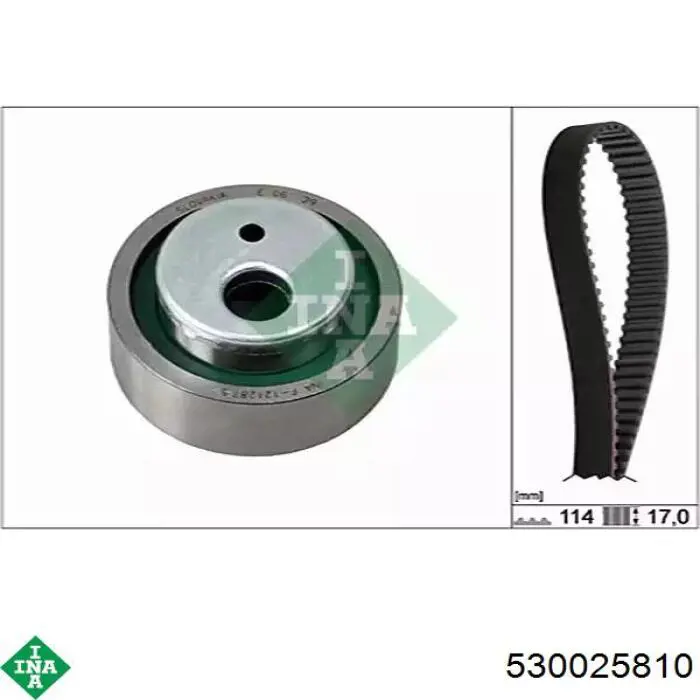 Pasek rozrządu, zestaw INA 530025810 cena, od 49,20 USD
