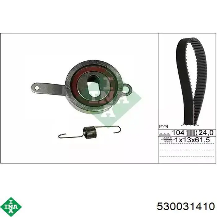 Pasek rozrządu, zestaw INA 530031410 cena, od 60,75 USD