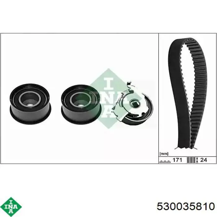 Pasek rozrządu, zestaw INA 530035810 cena, od 109,97 USD
