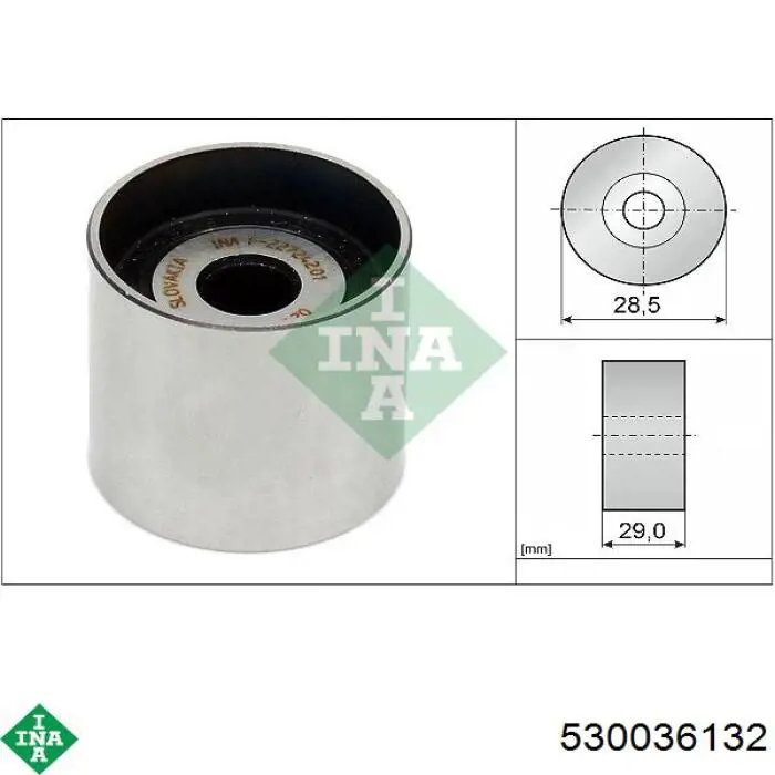 Pasek rozrządu, zestaw INA 530036132 cena, od 219,27 USD