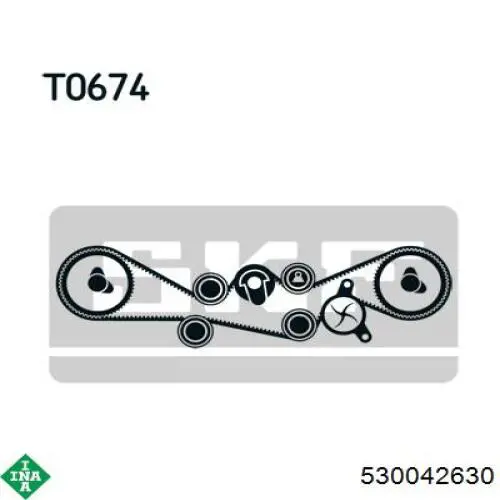 Pasek rozrządu, zestaw INA 530042630 cena, od 261,47 USD